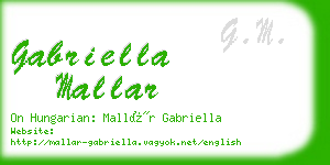 gabriella mallar business card